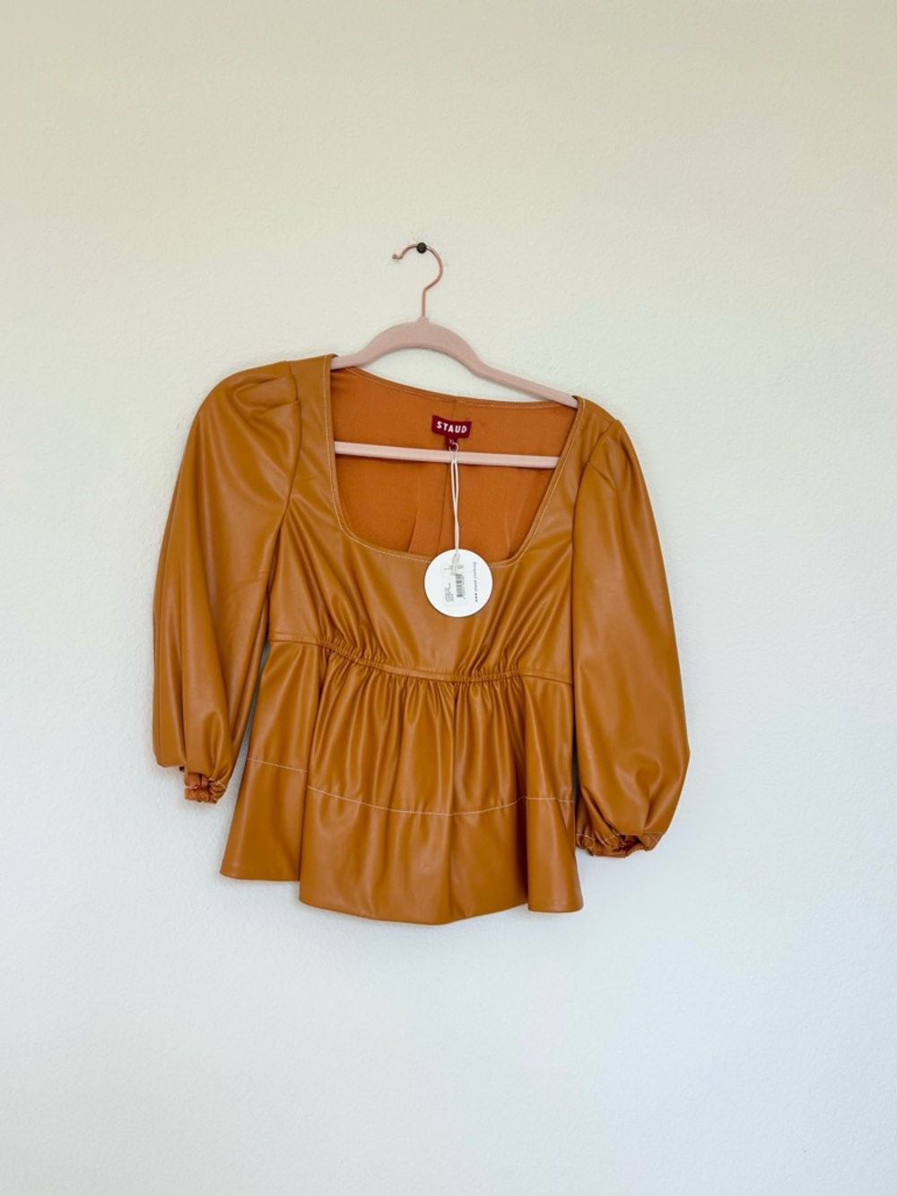 NWT STAUD Sophie Top in Honey - Picture 2 of 6